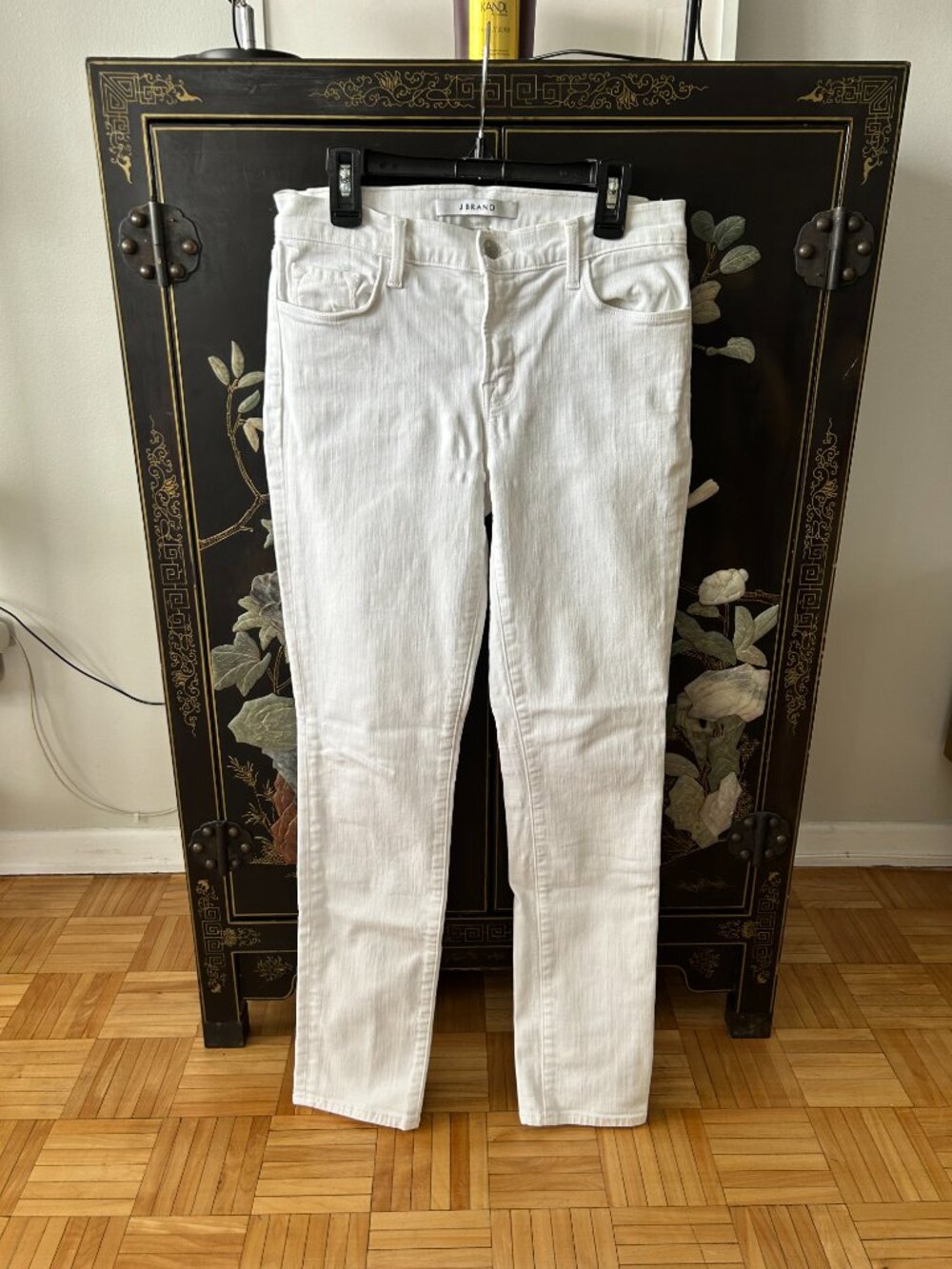 J Brand 811 White Mid-Rise Skinny Jeans 27 - Picture 4 of 9
